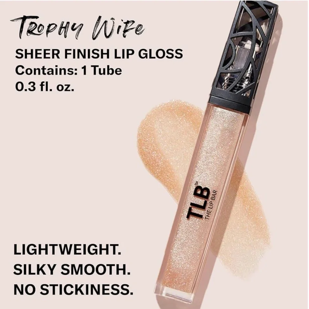 The Lip Bar Vegan Lip Gloss - Trophy Wife (Champagne Shimmer) - 0.30 fl oz